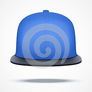 Layout of blue rap cap