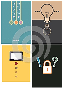 Layout cover design 4 type