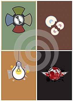 Layout cover design 4 type set 2