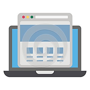 Layout design, web designColor Vector icon which can easily modify or edit