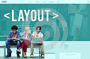 Layout Editing Page Responsive Design Concept