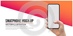 Layout mobile phone and smartphone mockup for advertising presentation, Vector illustration