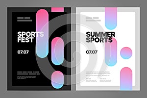 Layout poster template design for sports event.