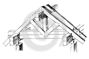 Layout of a roof constructional version