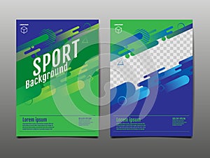 Layout template Design, Sport Background, Dynamic Poster, Banner, Vector Illustration