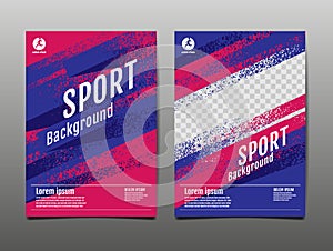 Layout template Design, Sport Background, Dynamic Poster, Brush Speed Banner, Vector Illustration