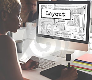 Layout Template Website Design Web Concept