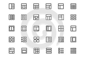 Layout Vector Line Icons 1