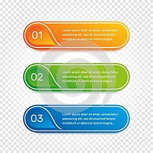 Layout workflow. Outline colorful menu for app interface. Number options. Web design of buttons elements. Infographics 1