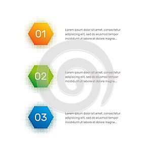 Layout workflow. Outline colorful menu for app interface. Number options. Web design of buttons elements. Infographics 1