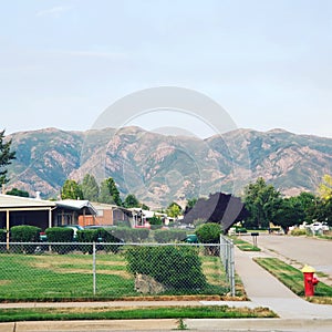 Layton Utah Mountains corner neighborhood photo
