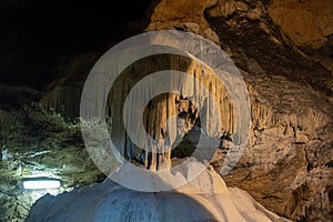 Lazar`s Cave, Lazareva Pecina, also known as Zlotska Cave, is the longest explored cave in Serbia with beautiful stalactites and