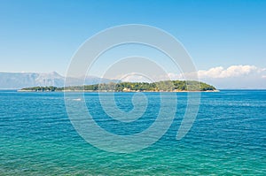 Lazaretto Island located two miles northeast of Corfu. Greece.
