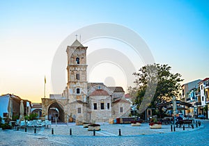 Lazarus church cafe Larnaka Cyprus