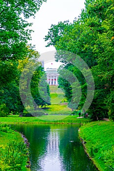 Lazienki park in Warsaw Poland...IMAGE