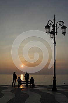 Lazise in the evening
