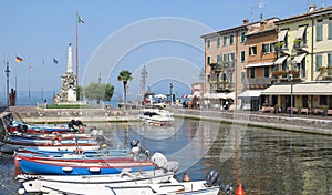 Lazise Harbour, Italian Lakes