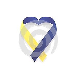 Poster of World Down Syndrome Day, yellow and blue, vector.