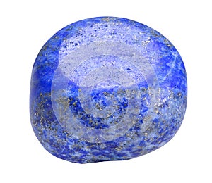 Lazurite - lapis lazuli stone isolated on white background photo