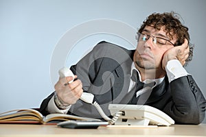 Lazy businessman photo