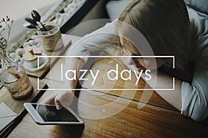 Lazy Day Holiday Day Off Carefree Relaxation Vacation Concept