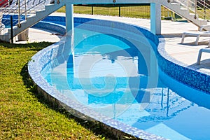 Lazy river in swimming pool
