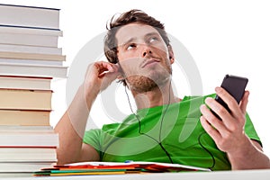 Lazy student chilling