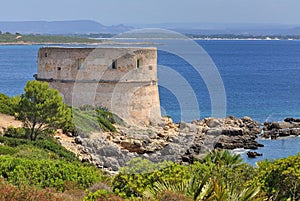 Lazzaretto beach at Alghero, Sardinia, Italy photo