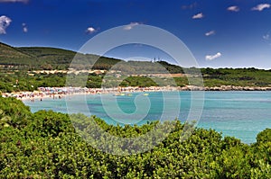 Lazzaretto beach at Alghero, Sardinia, Italy photo