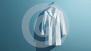 lbcot minimalist style animation of a lab coat