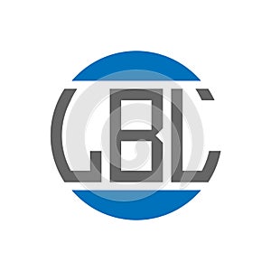 LBL letter logo design on white background. LBL creative initials circle logo concept. LBL letter design photo