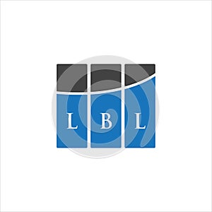 LBL letter logo design on WHITE background. LBL creative initials letter logo concept. LBL letter design photo
