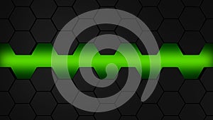 lblack and green hexagons modern background ilustration