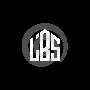 LBS letter logo design on BLACK background. LBS creative initials letter logo concept. LBS letter design