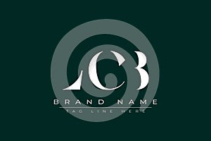 LCB abstract letter logo design