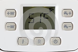 LCD and control panel of Gas Boiler