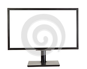 LCD display with blank, white space