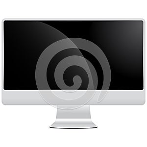lcd display monitor isolated