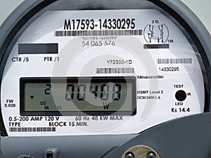 LCD display of smart grid power supply meter