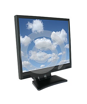 Lcd with gorgeous sky
