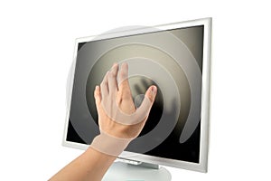 Lcd monitor and hand