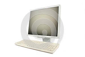 Lcd monitor and keyboard