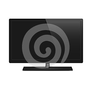 LCD, plasma realistic vector illustration,TV flat screen.