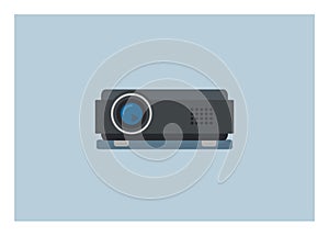 LCD projector. Simple flat illustration.