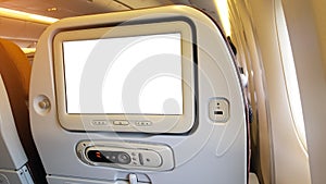 LCD rear seat on the plane