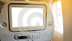 LCD rear seat on the plane