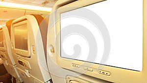 LCD rear seat on the plane