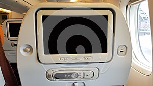 LCD rear seat on the plane