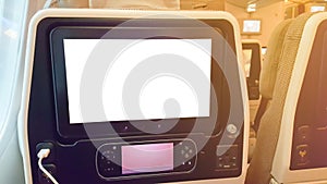 LCD rear seat on the plane