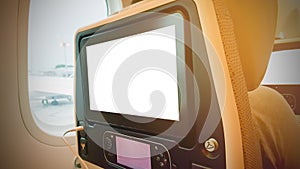 LCD rear seat on the plane